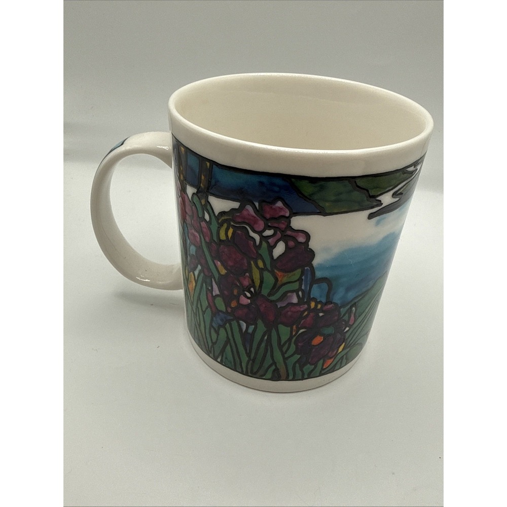 Vintage Chaleur Ceramic 20oz Coffee Mug L. Tiffany Floral Micro &Dish Safe